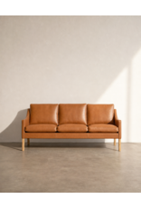 2209 3-SEATER SOFA IN WALNUT LEATHER
