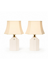 1960'S PAIR OF GULDKROKEN PORCELAIN TABLE LAMPS
