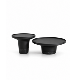 POLLER TABLE BLACK  LAMINATE TOP AND NERO MARQUINA MARBLE  BASE