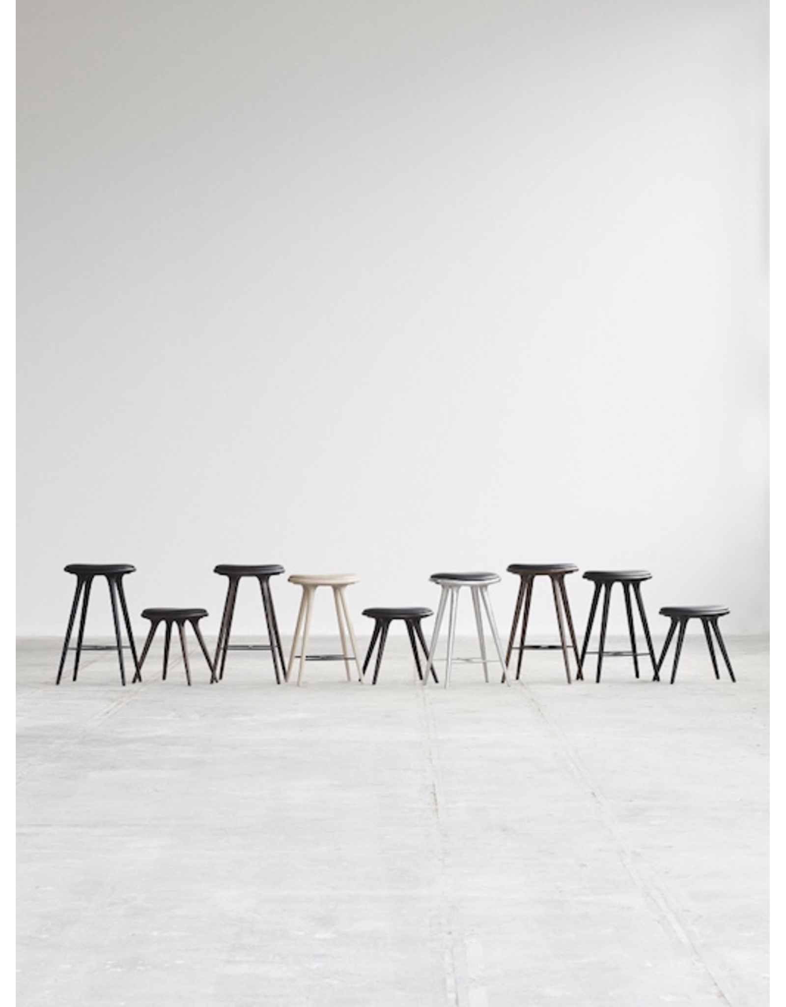 ETHICAL MEDIUM HIGH STOOL, IN SIRKA GREY FINISHED OAK