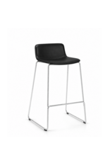 4312 PATO COUNTER STOOL IN BLACK LEATHER