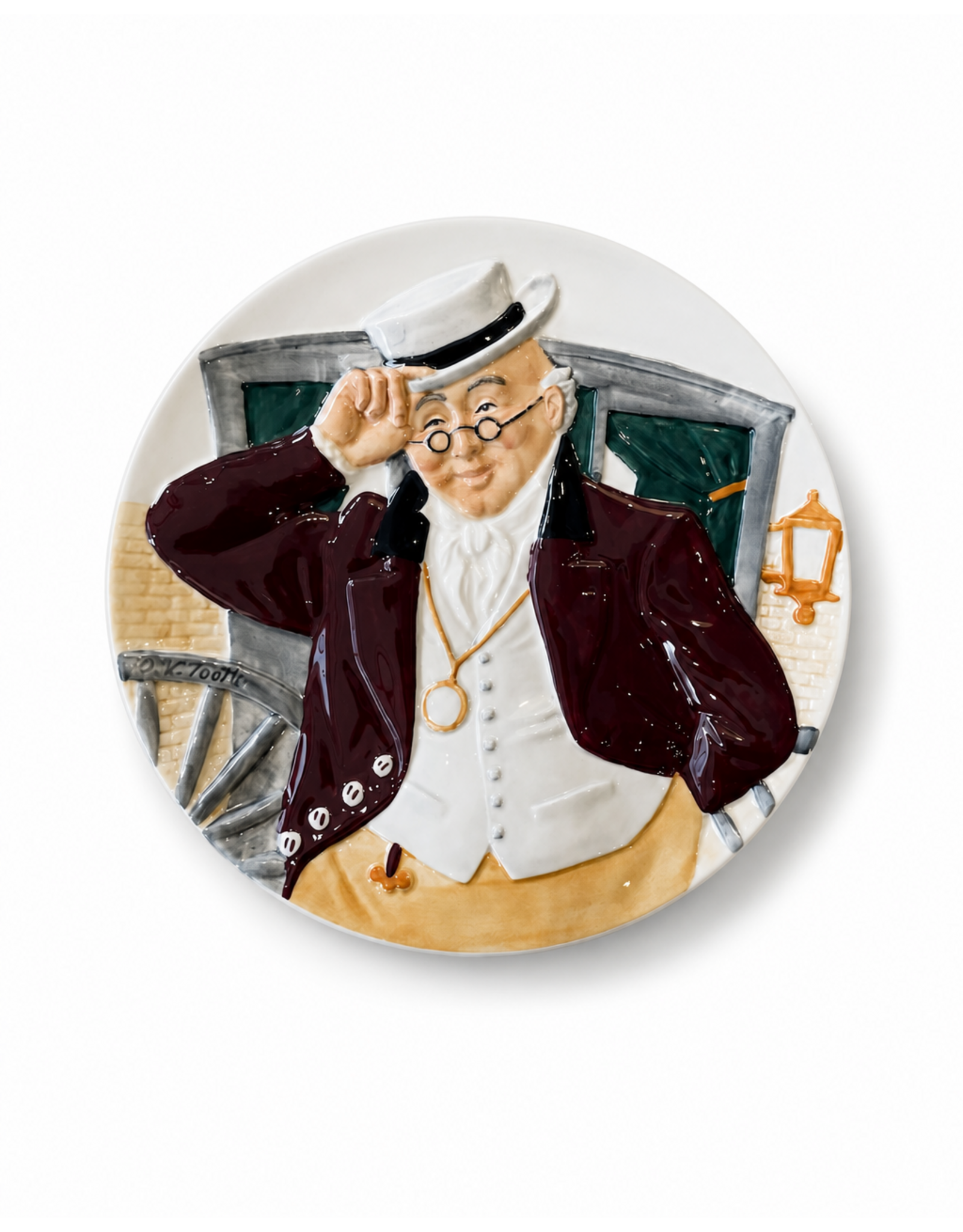 LIMITED EDITION DAVENPORT POTTERY TOBY WALL PLATE