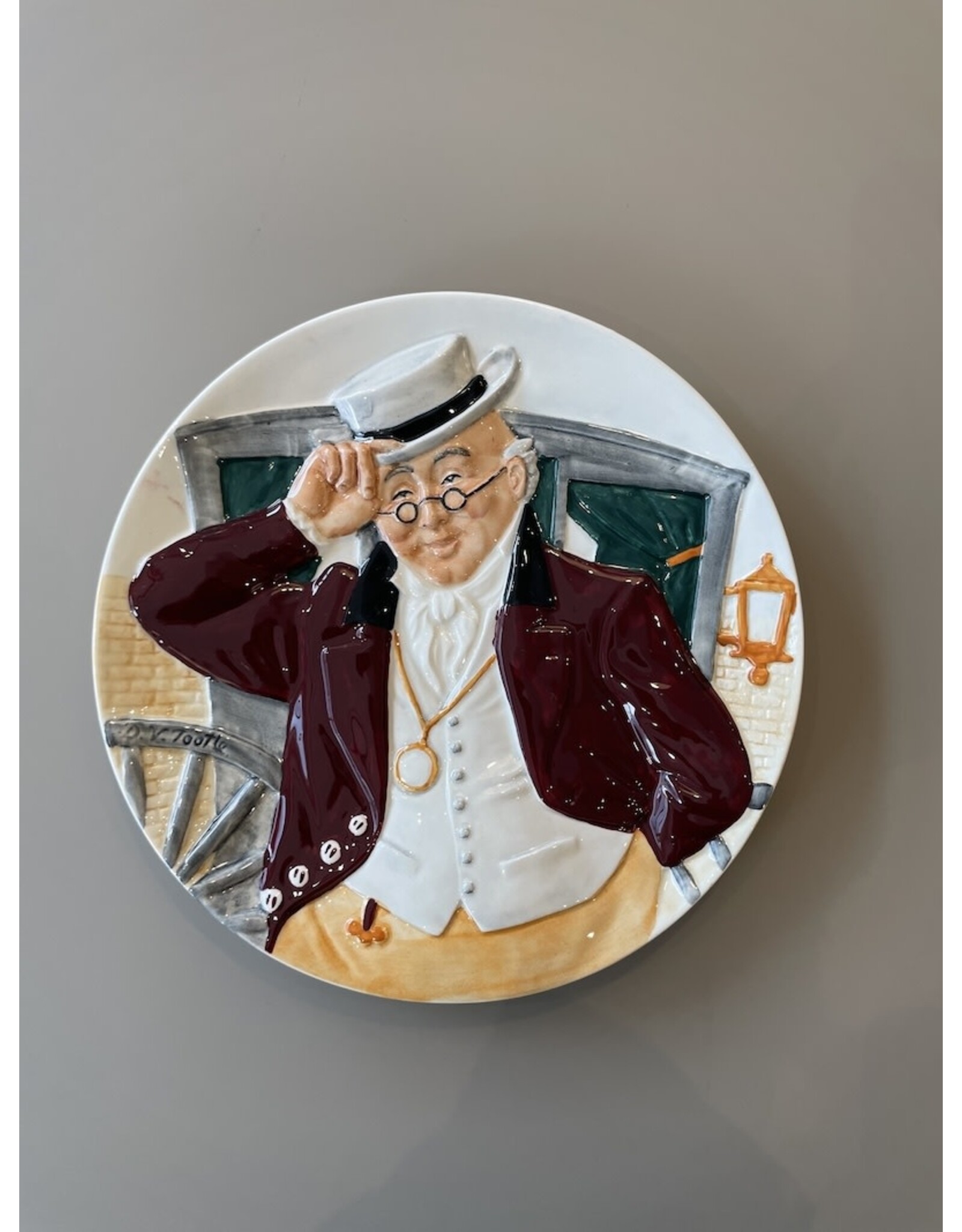 LIMITED EDITION DAVENPORT POTTERY TOBY WALL PLATE