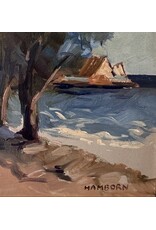 1920's BEACH FRONT PROMENADE SIGNED OIL ON BOARD