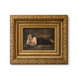 1900's 在閱讀的 MARY MAGDALENE 油畫