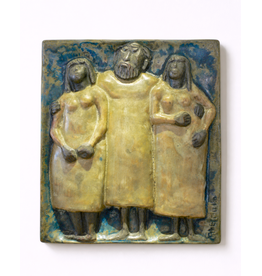 WALL PLAQUE 快乐男人与两个漂亮女士墙匾