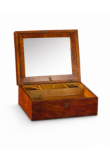 LARGE SATIN BIRCH BOX WITH KEY-SHAVING KIT