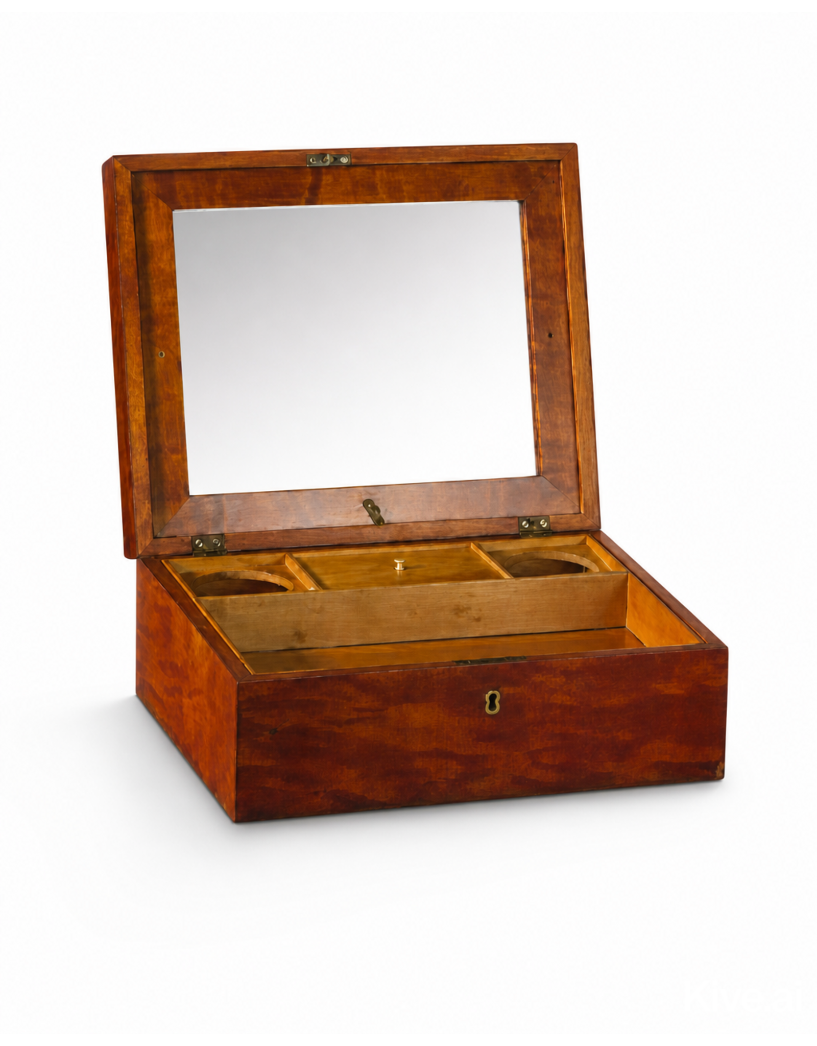 LARGE SATIN BIRCH BOX 大型缎面桦木盒连钥匙扣工具包
