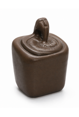 GREEN GLAZED CERAMIC/CERAMIC SCULPTURE OF THINKING PROPHET