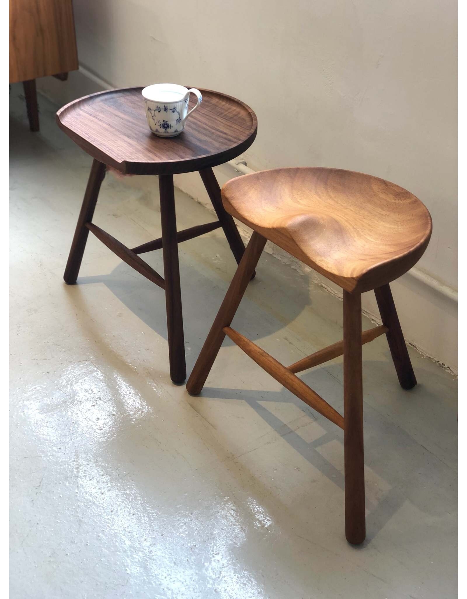 THE SHOEMAKER CHAIR IN 49CM HEIGHT, OILED IROKO