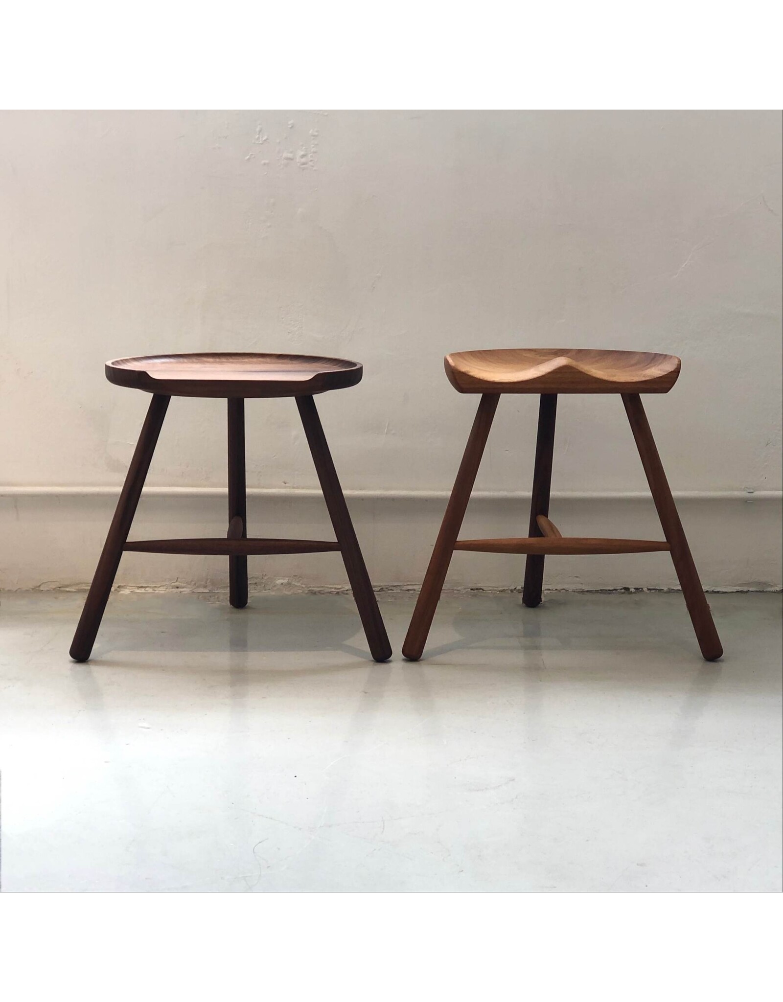 THE SHOEMAKER CHAIR IN 49CM HEIGHT, OILED IROKO