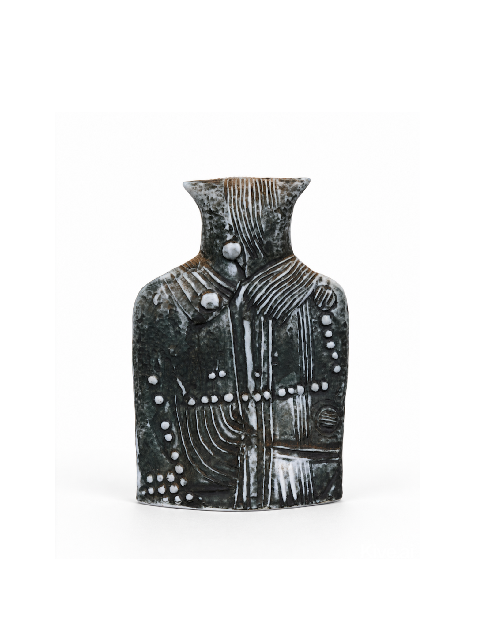 CERAMIC SCULPTURE 黑猫头鹰的陶瓷雕塑