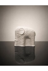 CERAMIC SCULPTURE OF WHITE ELEPHANT