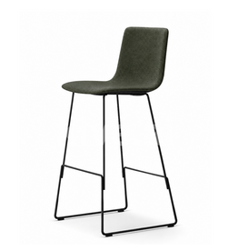 4302 PATO BARSTOOL IN OLIVE COLOR LEATHER