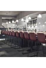 4302 PATO BARSTOOL IN OLIVE COLOR LEATHER