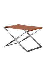 PK91 FOLDING STOOL IN GRACE LEATHER