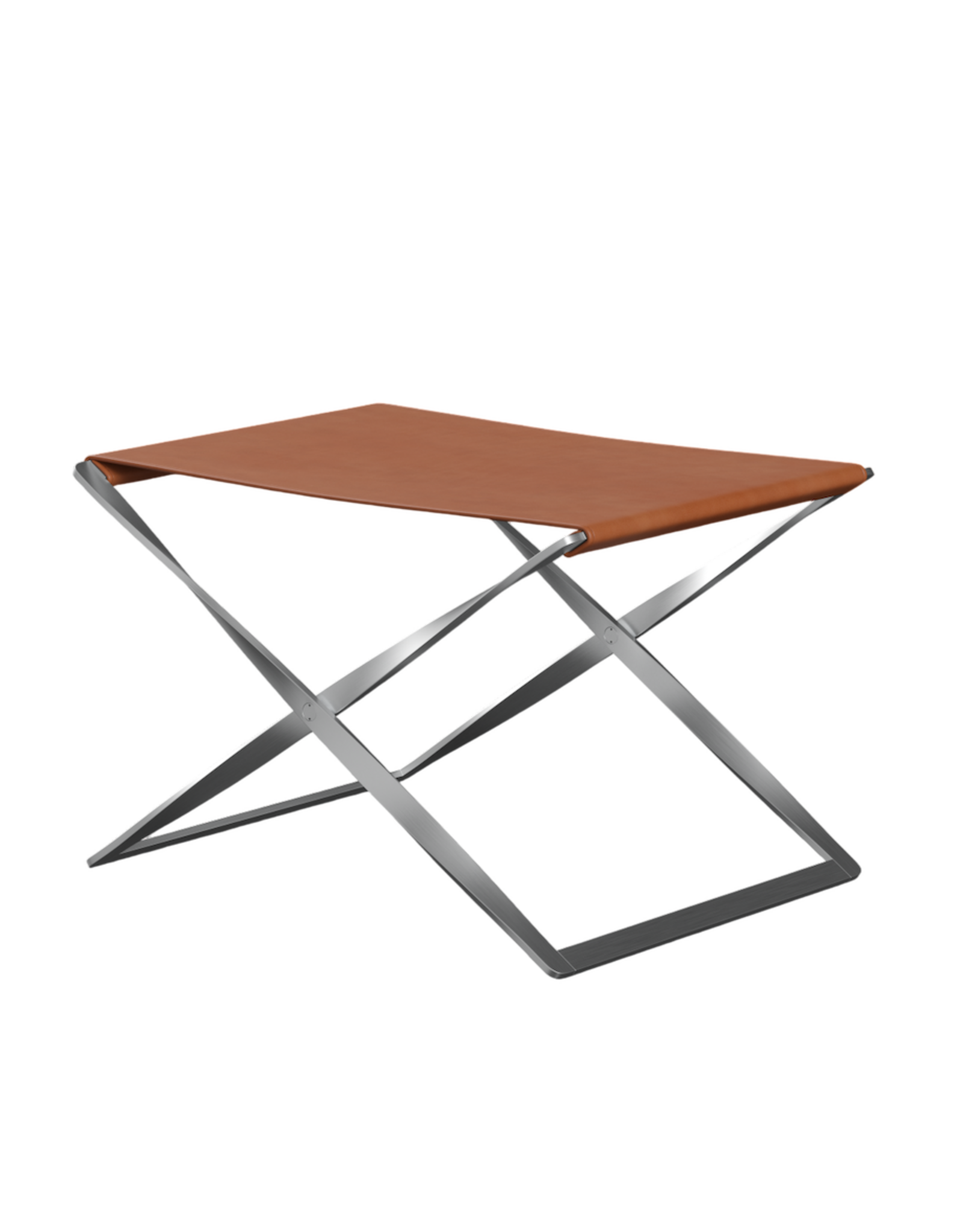 PK91 FOLDING STOOL IN GRACE LEATHER