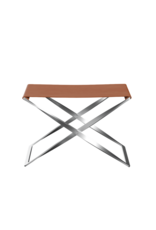 PK91 FOLDING STOOL IN GRACE LEATHER