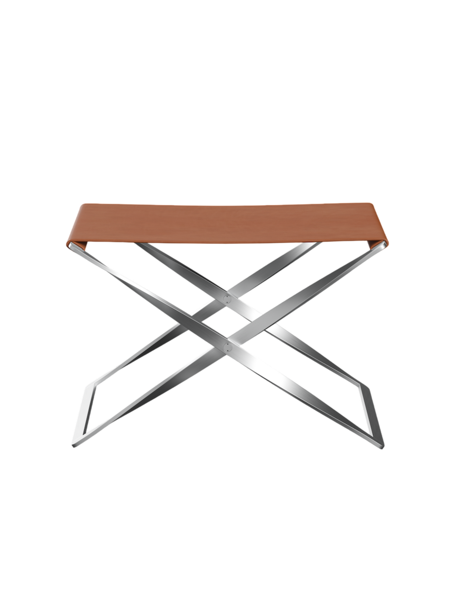 PK91 FOLDING STOOL IN GRACE LEATHER