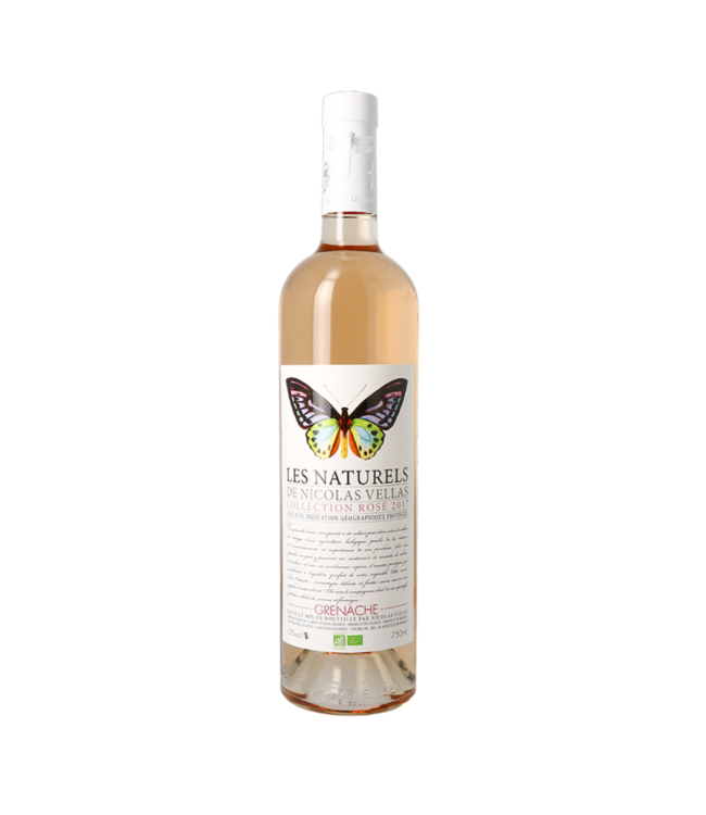 Vignobles Vellas - de 13° LES NATURELS VIN ROSE NICOLAS VELLAS  BIO VEGAN GRENACHE D OC 12 % 75 CL