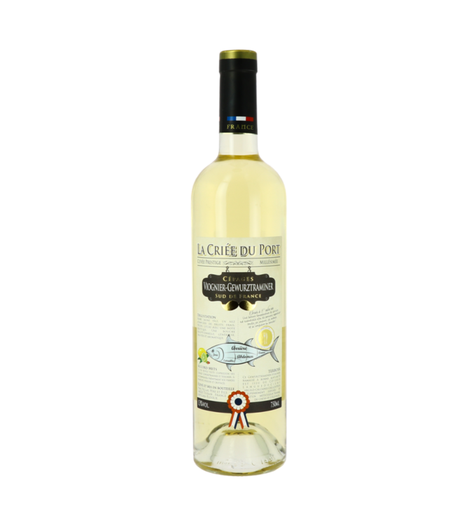 Vignobles Vellas LA CRIEE DU PORT VIN BLANC IGP OC VIOGNIER GEWURTRAMINER 13 % 75CL