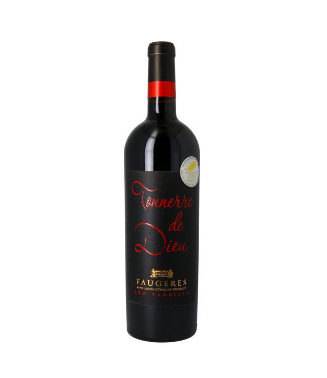 Vignobles Vellas TONNERRE DE DIEU VIN ROUGE DOMAINE LEO VAREILLE AOP FAUGERES 14% 75 CL
