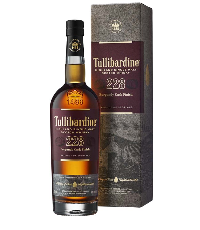 Alcool TULLIBARDINE WHISKY 228 BURGUNDY 12 YEARS 43 % 70CL B6S1