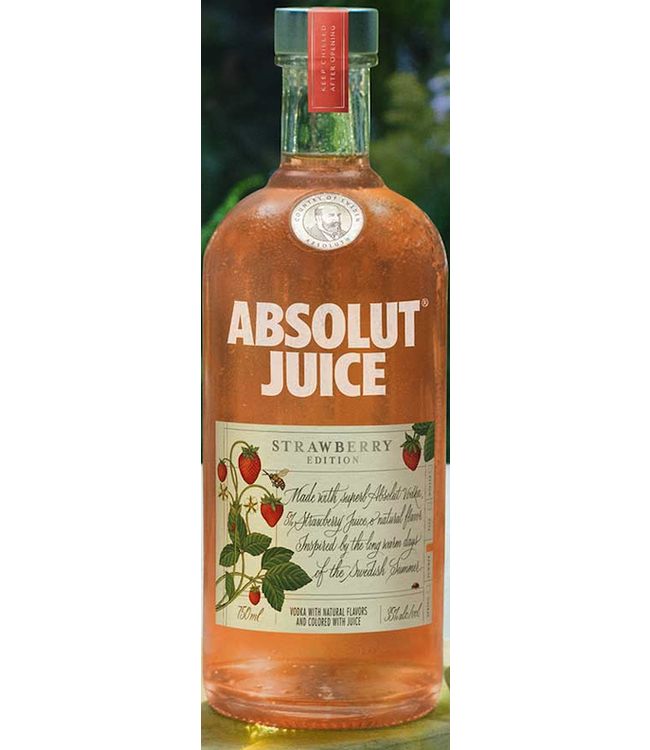 Absolut ABSOLUT VODKA JUICE STRAW 35 % 50 CL B6S1