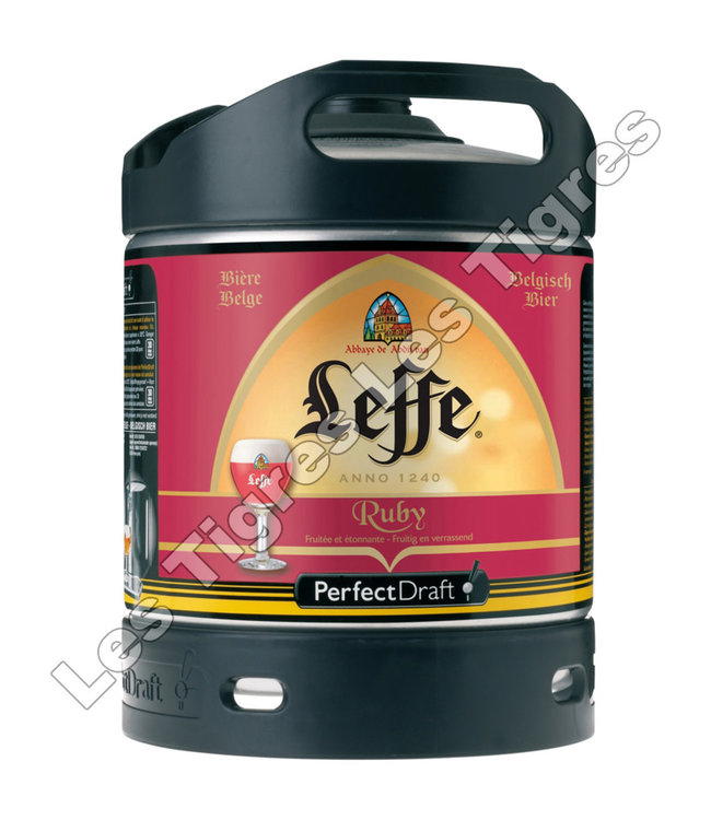 Leffe LEFFE RUBY 5 % FUT PERFECT DRAFT 6 L ( 7.10 EURO CONSIGNE ET