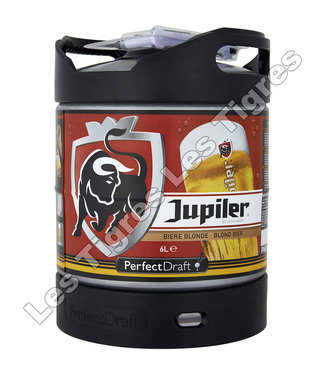 Jupiler JUPILER 5.2 %  FUT PERFECT DRAFT 6 L ( 7.10 EURO CONSIGNE ET CASIER EN + )