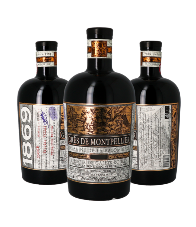 Vignobles Vellas GRE DE MONTPELLIER VIN ROUGE DOMAINE DE LA PALOMBIERE 1896 BIO AOP 15 % 75 CL
