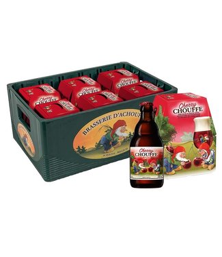 Chouffe LA CHOUFFE CHERRY 8 % VC 24 X 33CL + 24 X 10 CTS ( SANS CASIER ) B24S24