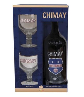 Chimay CHIMAY COFFRET - GRD RESERVE - 1 x 1.5 l + 2 VERRES 9 % 75CL B3S1