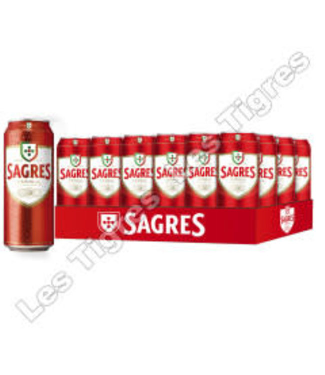 Bières Portugaises SAGRES CAN 4.5 % 24 X 50 CL B24S24