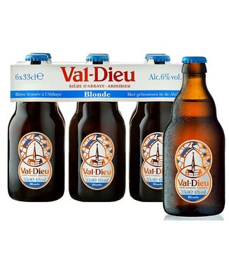 Val Dieu VAL DIEU BLONDE 33CL 6 % B24S24 + 24 X 0.10 CTS CONSIGNES + 2.10 EURO CASIER