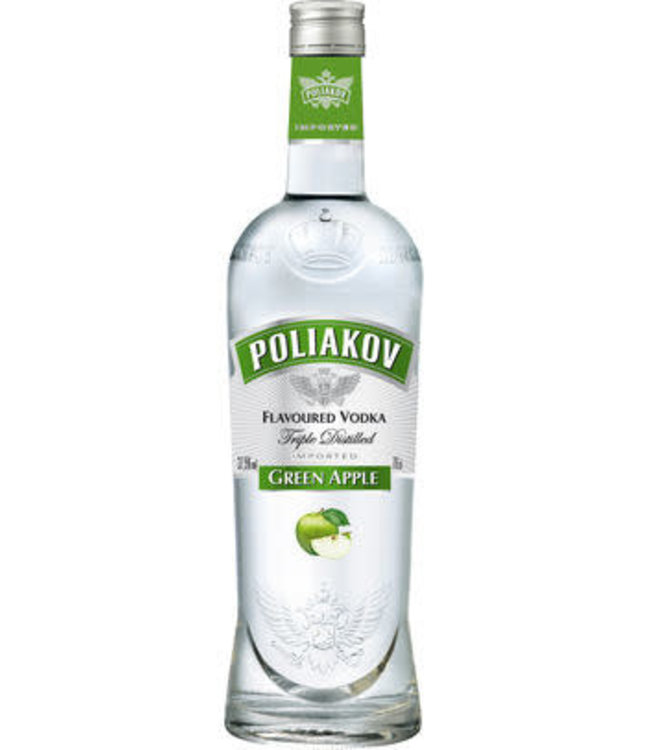 Poliakov POLIAKOV VODKA GREEN APPLE 37.5 % 70CL B6S1