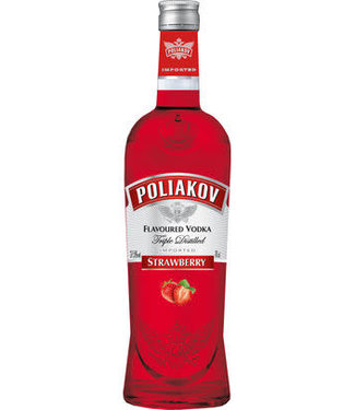 Poliakov POLIAKOV VODKA STRAWBERRY 37.5 % 70CL B6S1