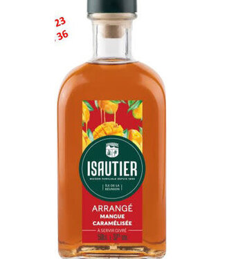 Isautier ISAUTIER RHUM ARRANGE MANGUE CARAMEL 37 % 50 CL