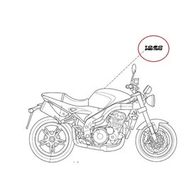 Tank sticker White Bikes