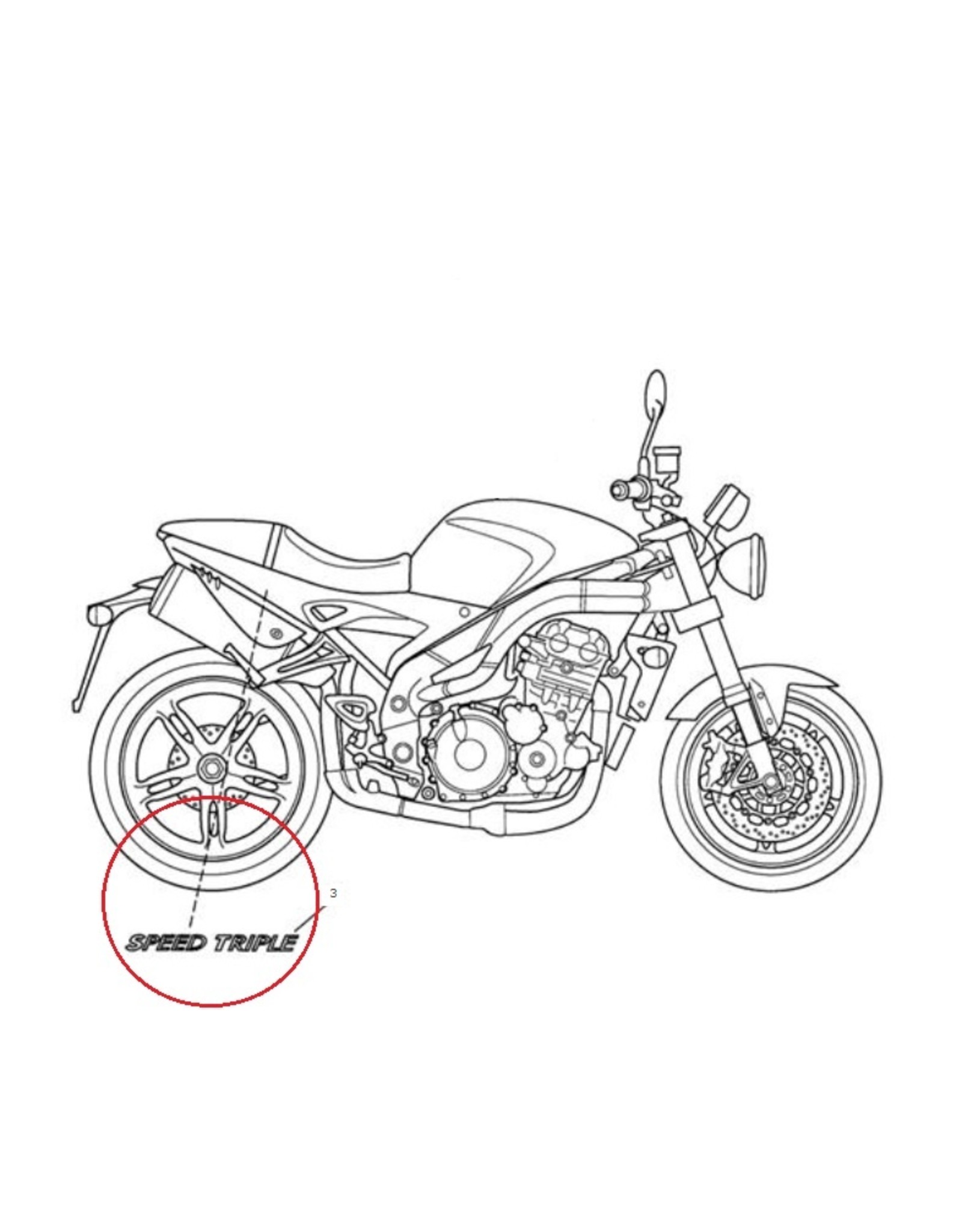 Sticker zijdeel links