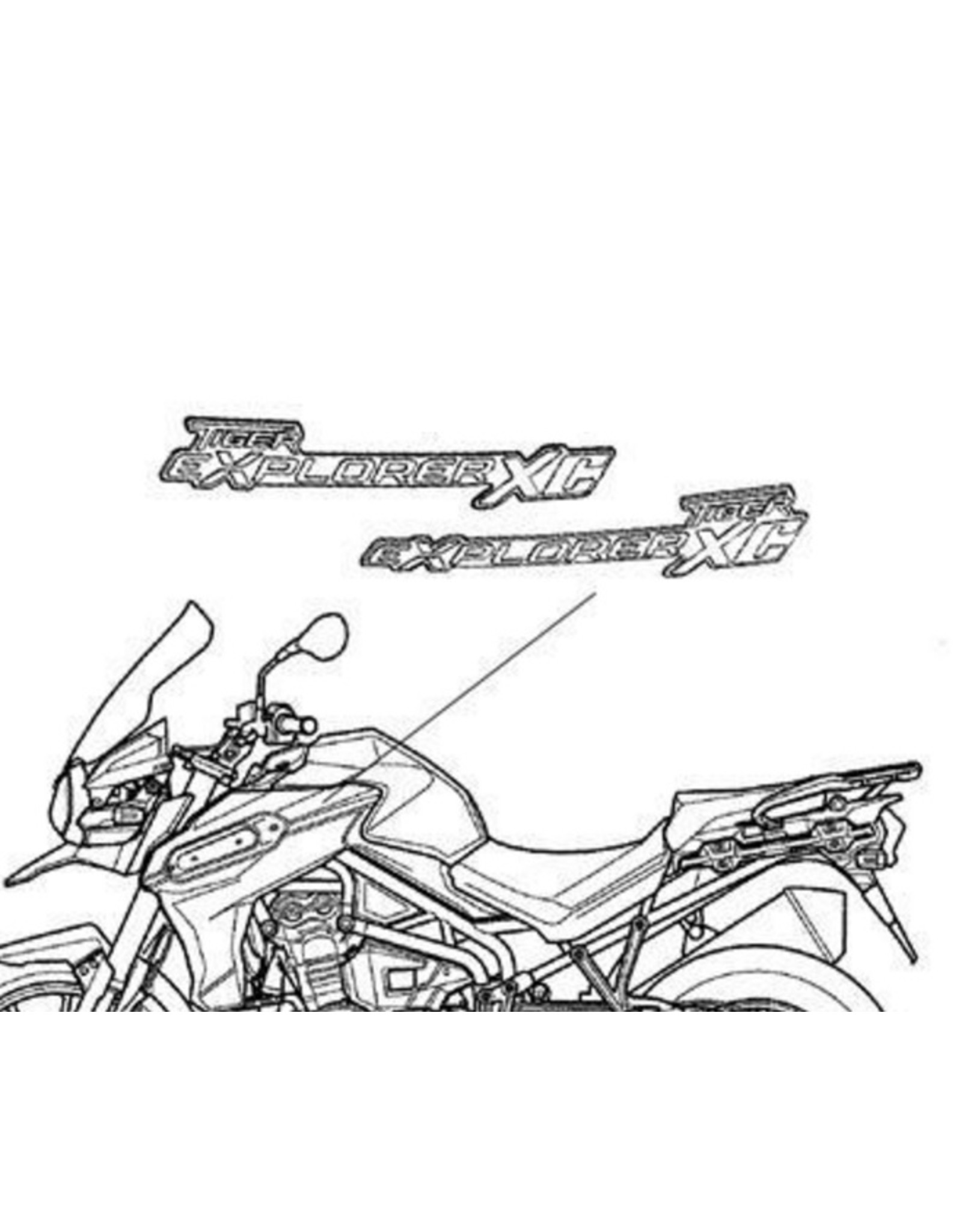 Embleem Tiger Explorer XC rechts