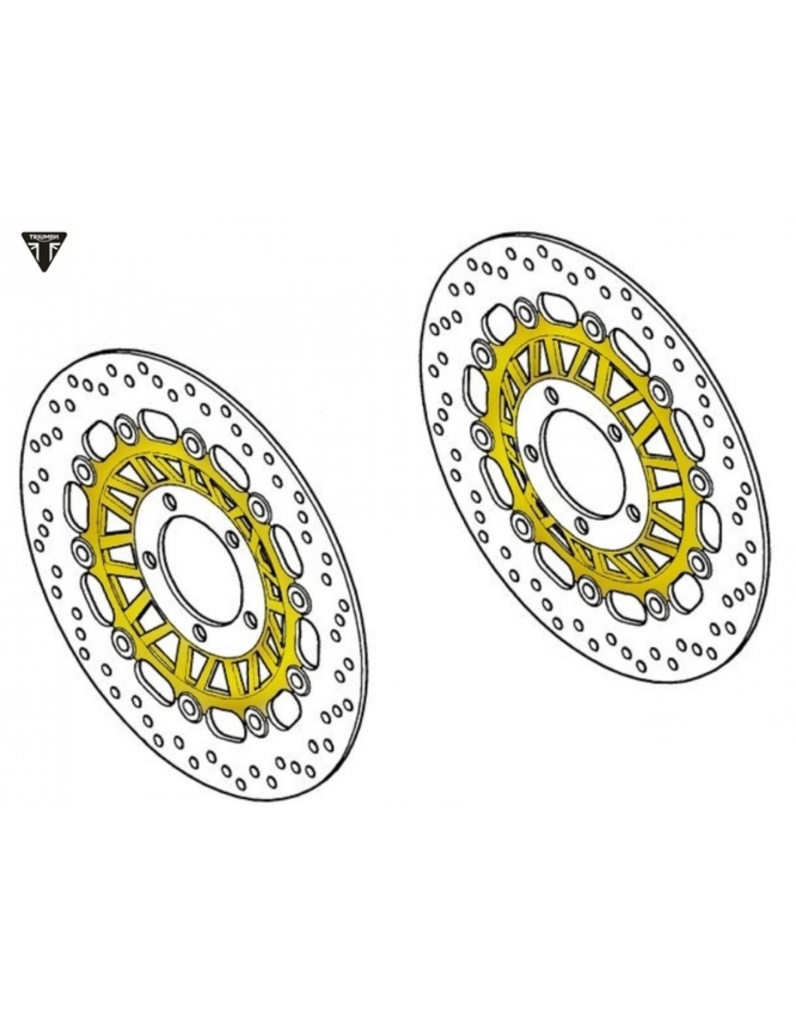 Remschijf set voor (2 stuks) origineel