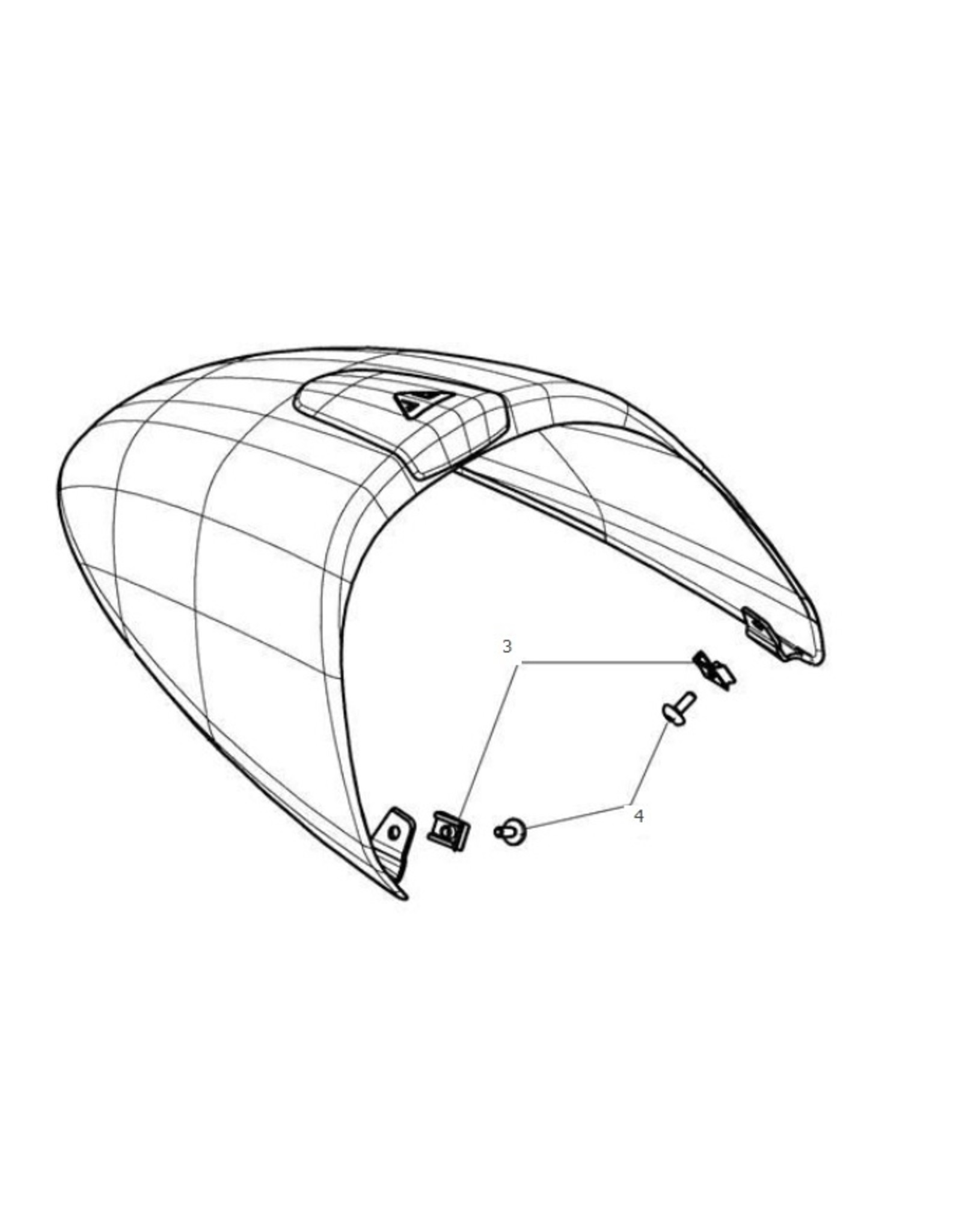 Seat cowl Bullet buddyseat