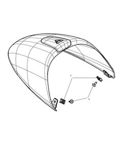 Seat cowl Bullet buddyseat Matt