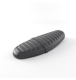 Ribbed buddyseat zwart