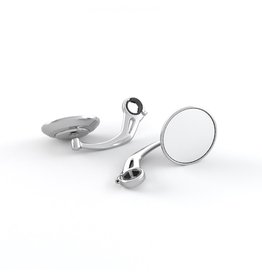 Bar end mirror set chroom