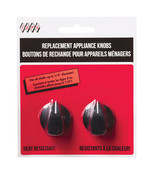 Boutons de remplacement pour appareils Fitz-All en plastique noir Tops (Ensemble de 2)