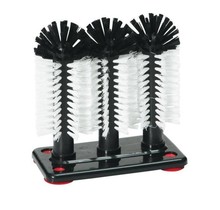 Brosse en verre 3 brosses + ventouse complète