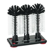 Brosse en verre 3 brosses + ventouse complète