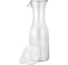 Pot de carafe en plastique transparent en acrylique lourd de qualité supérieure de 40 oz avec couvercle